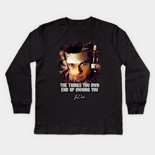 Tyler Durden - FIGHT CLUB Kids Long Sleeve T-Shirt